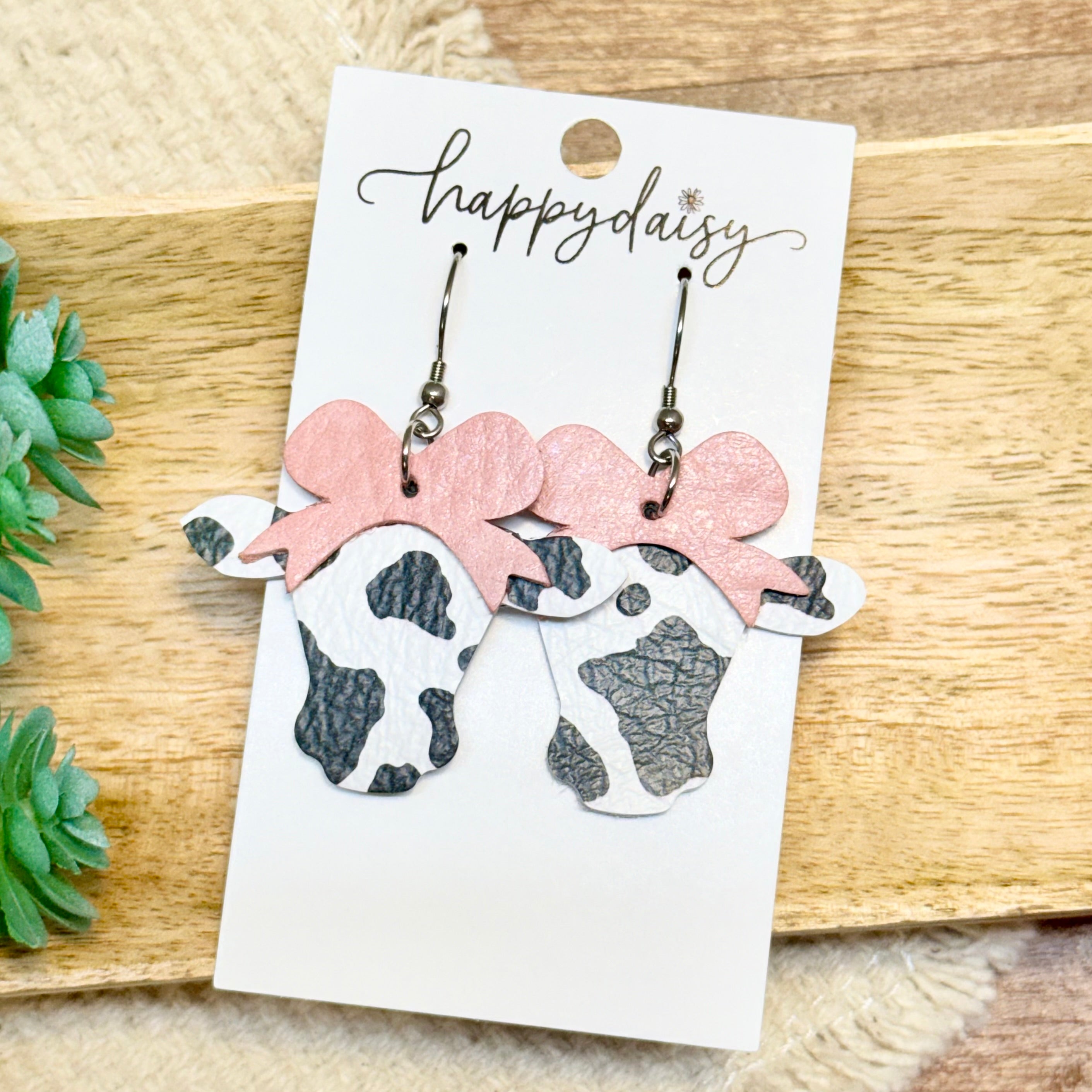 Farm Cow Print Clarabelle Earrings