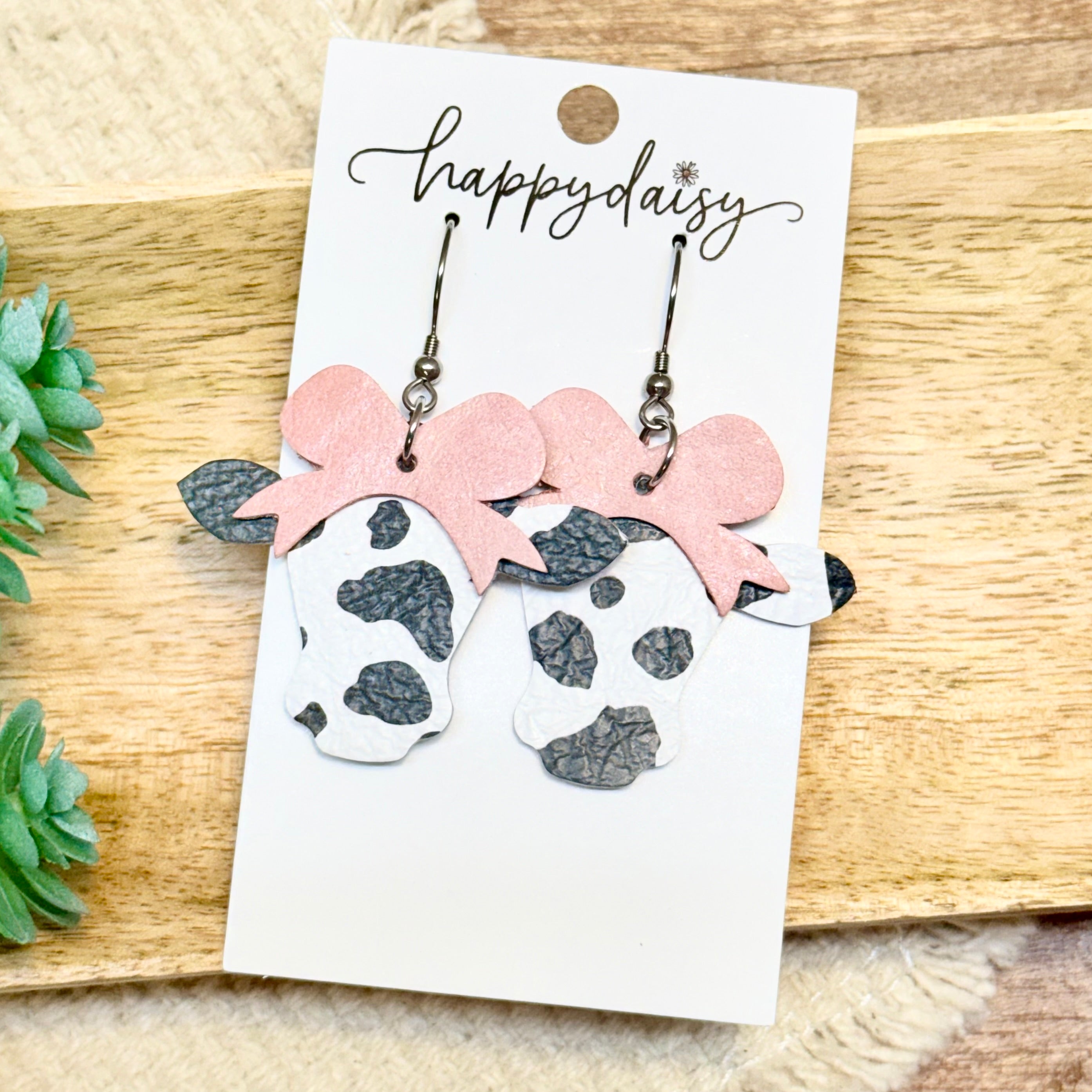 Farm Cow Print Clarabelle Earrings