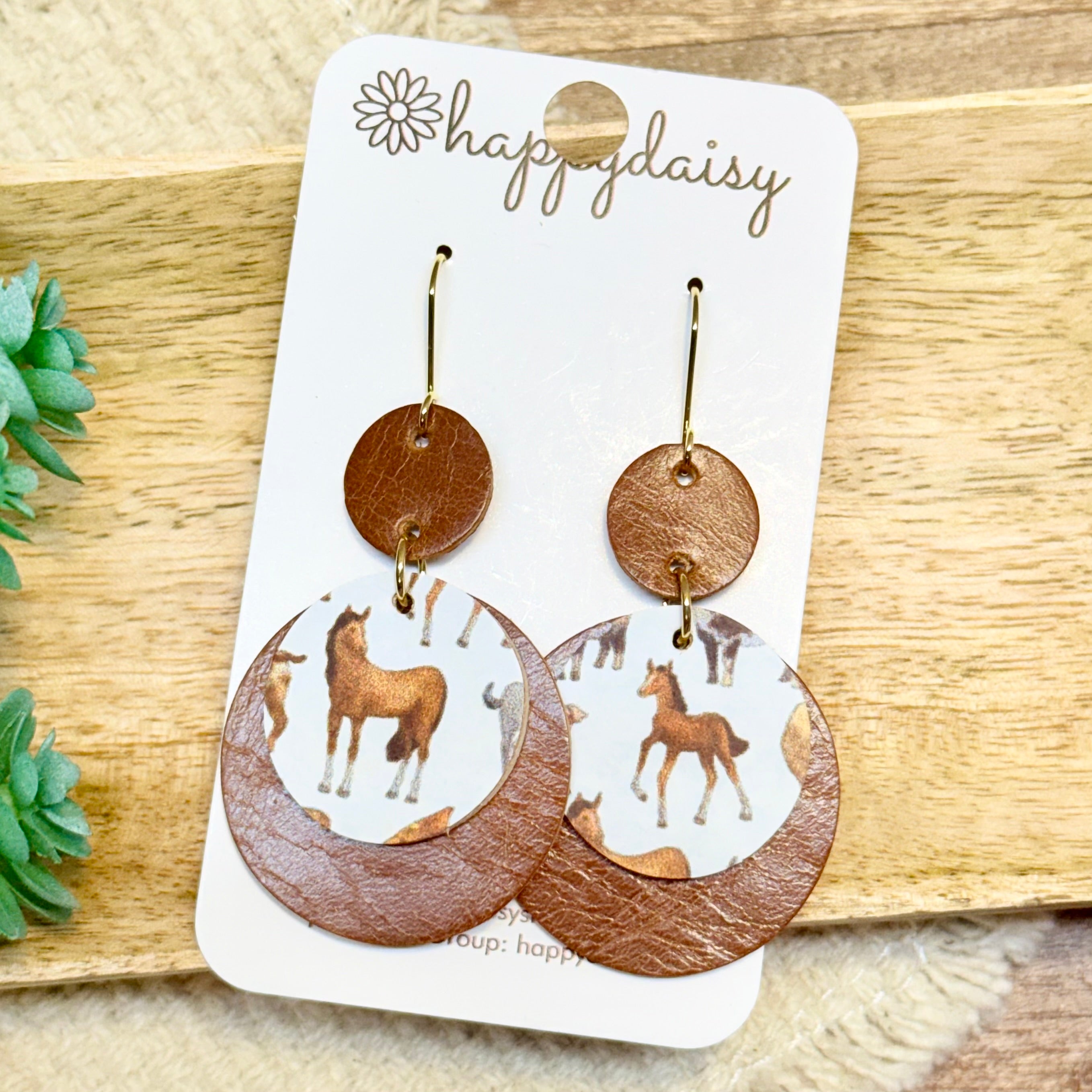 On the Farm Halo Earrings