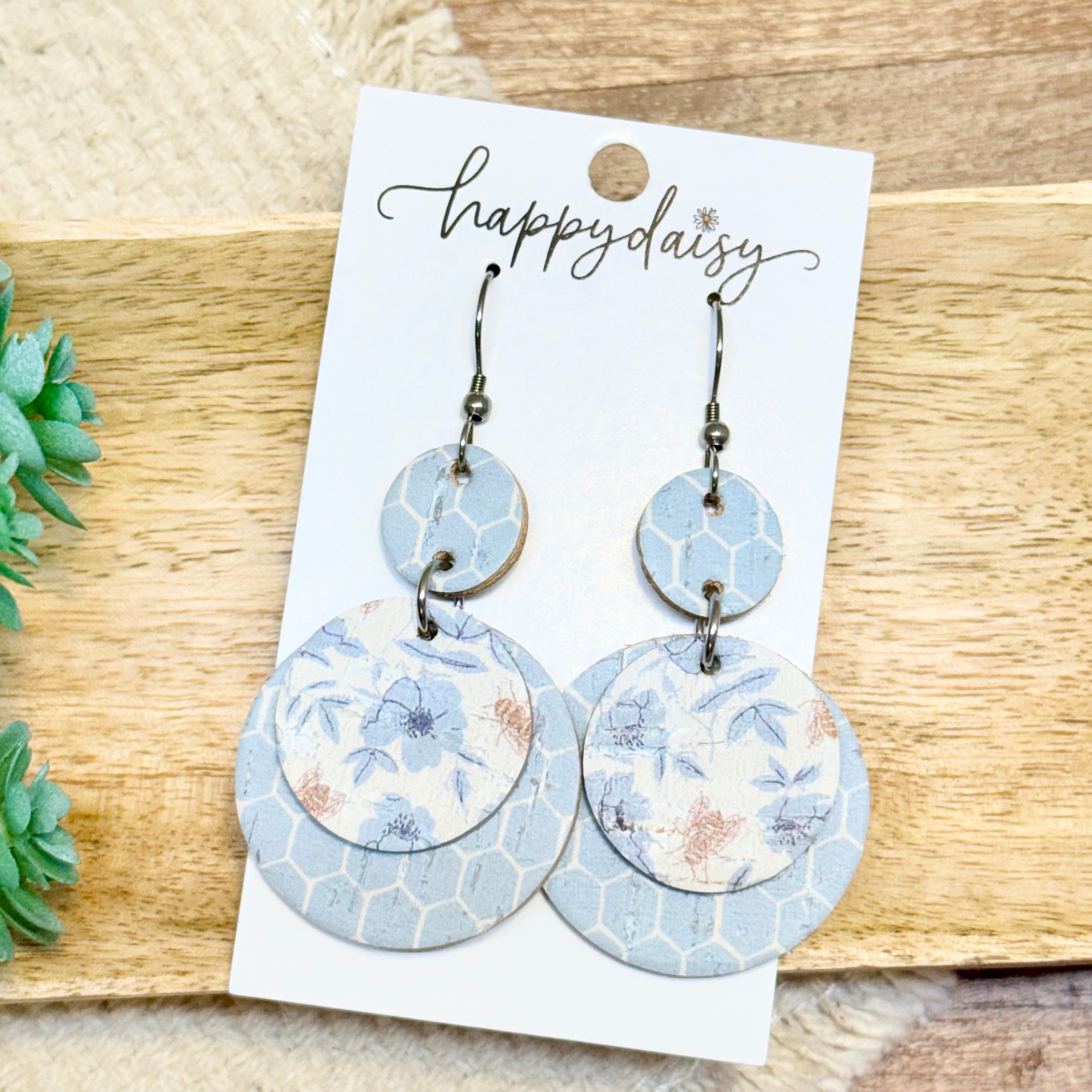 Bees & Blooms Halo Earrings