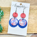 Liberty Patchwork Halo Earrings