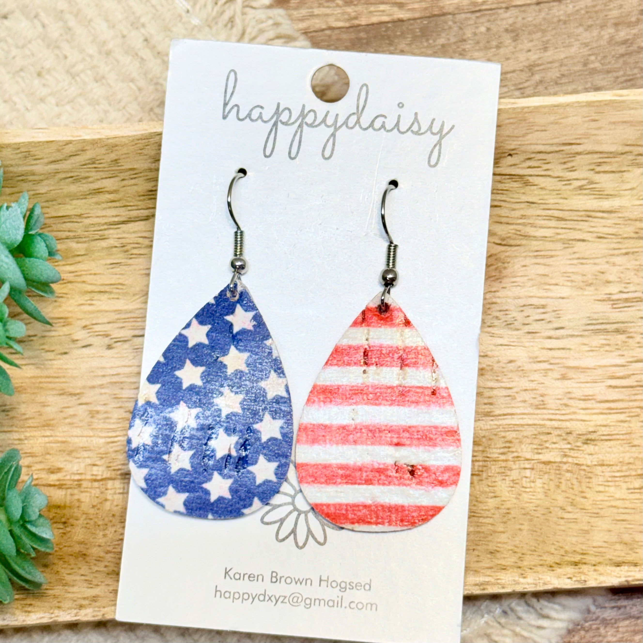 Star-Spangled Teardrop Earrings
