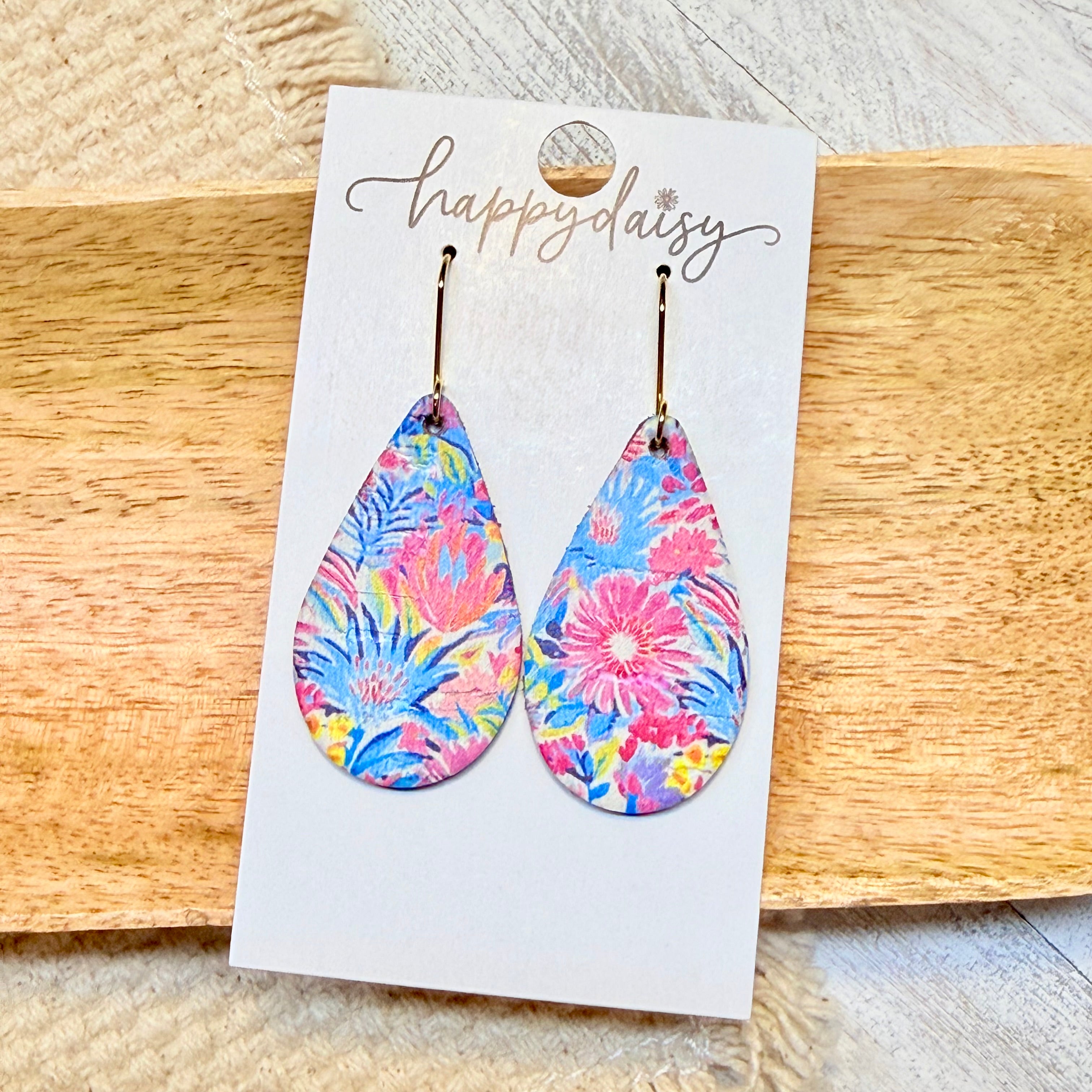 Maui Floral Teardrop Earrings