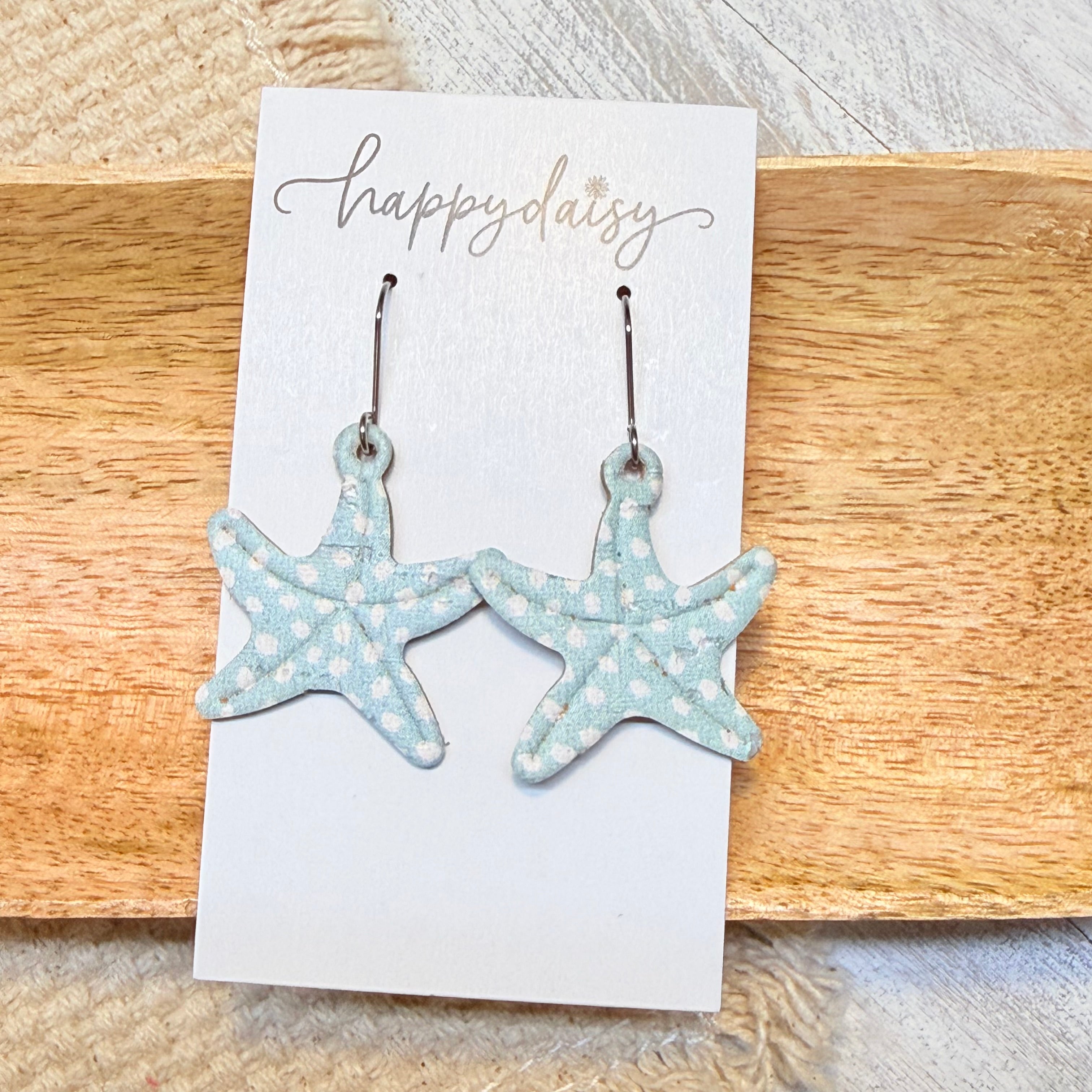 Seafoam Starfish Earrings
