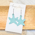 Aqua Starfish Earrings
