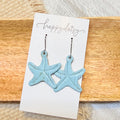 Aqua Starfish Earrings