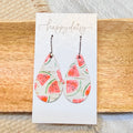 Sugar Baby Watermelon Teardrop Earrings