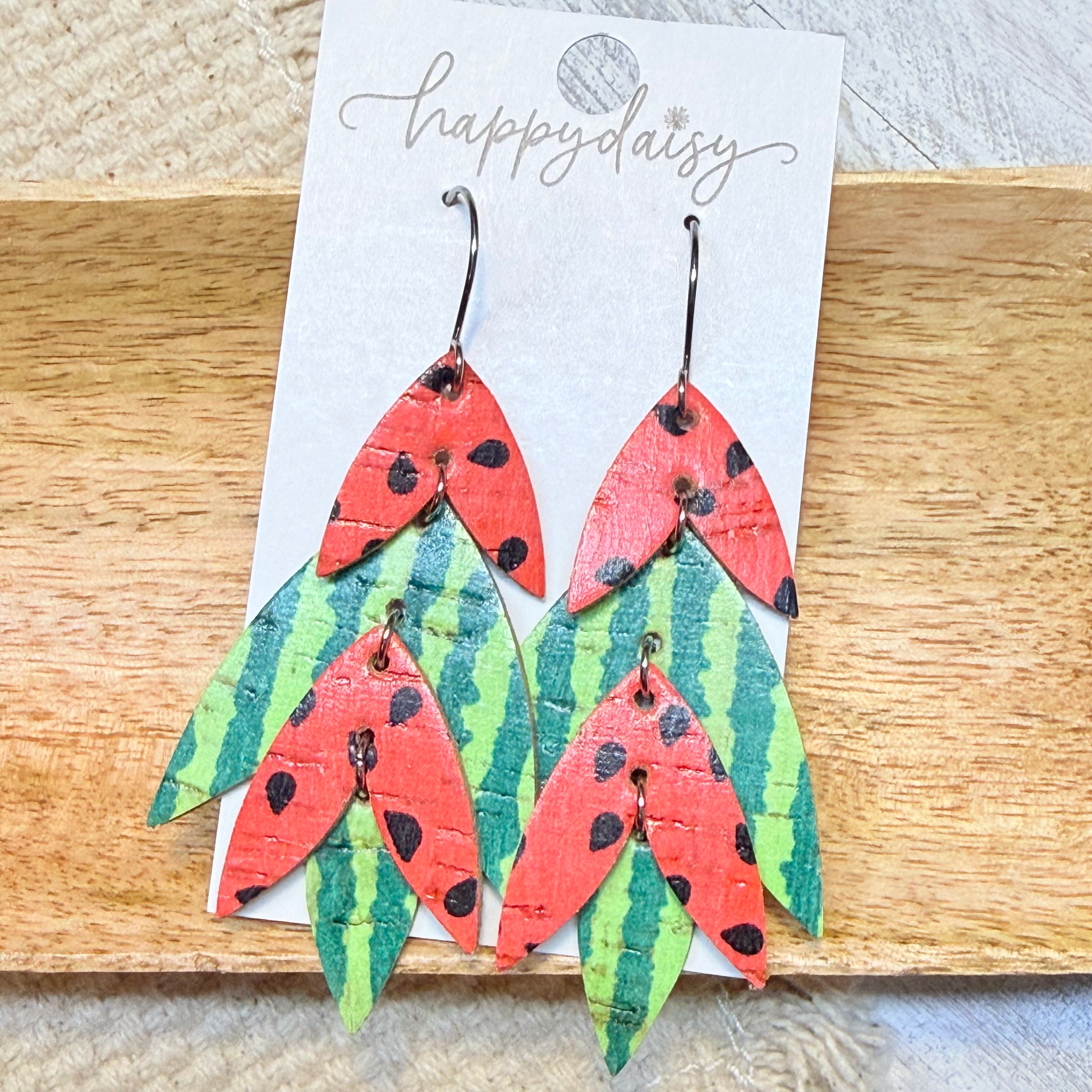 Watermelon Wisteria Earrings