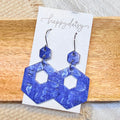 Indigo Seas Hexy Earrings