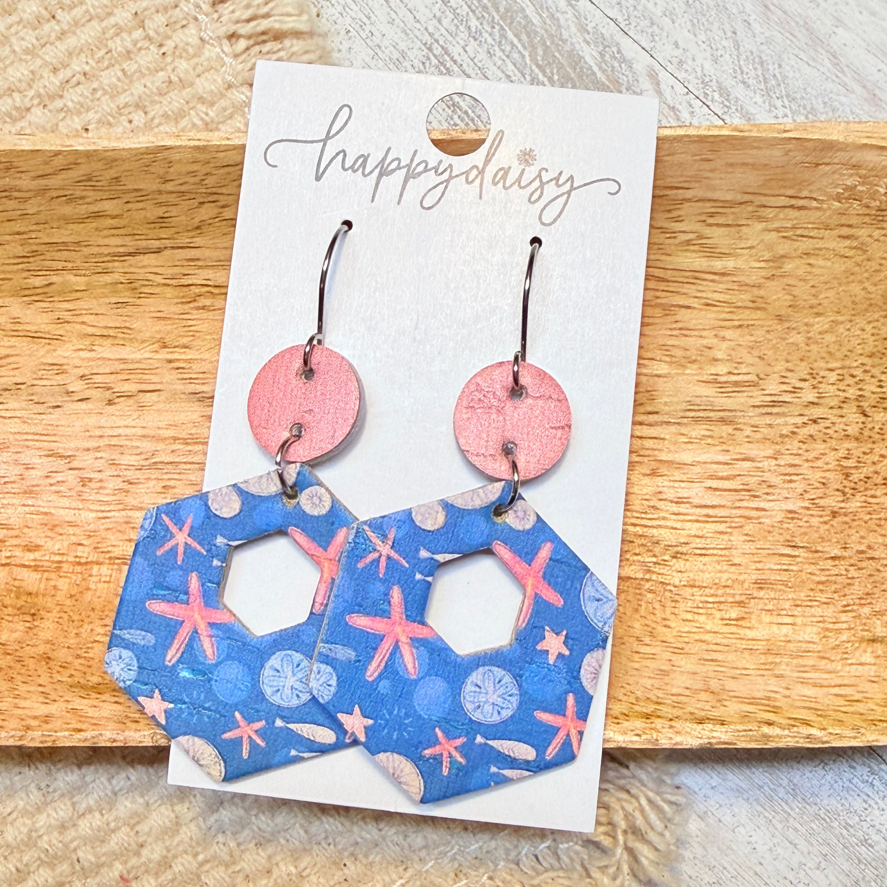 Coastal Tide Hexy Earrings