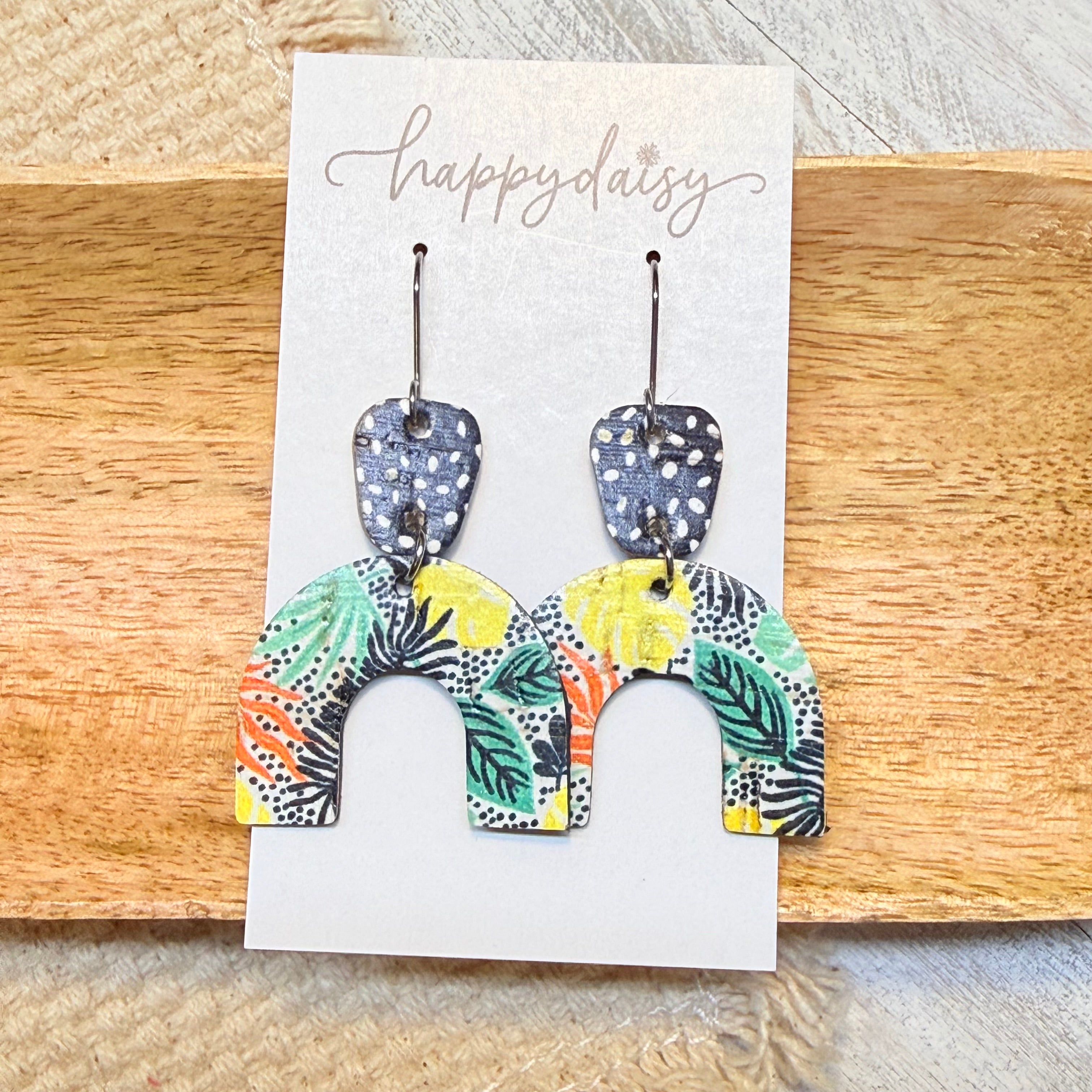 Tropical Sketch Arlow Arch Earrings