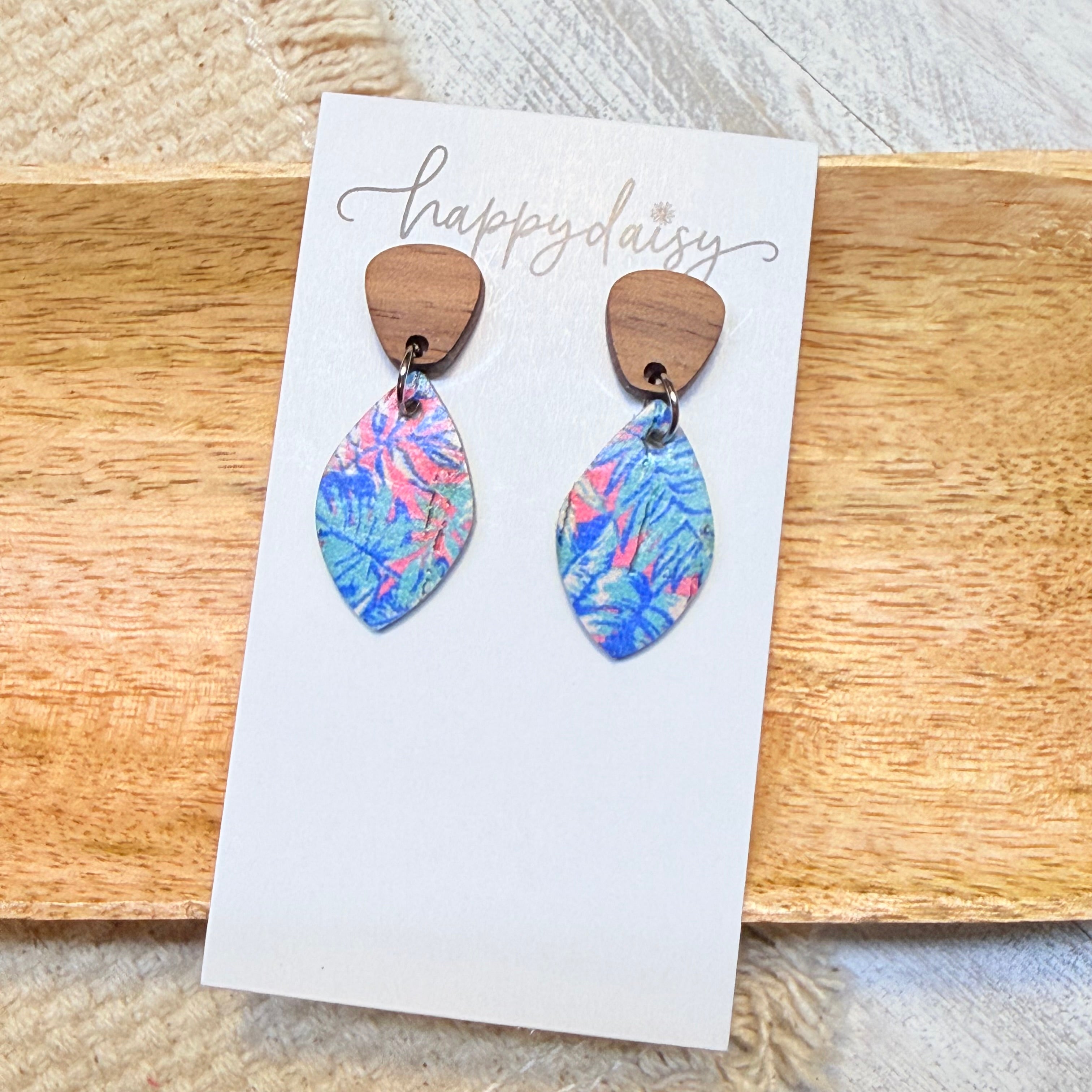 Island Palm Mini Katie Earrings