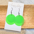 Green Pool Beach Halo Earrings