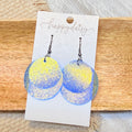 Iridescent Blue Pool Beach Halo Earrings