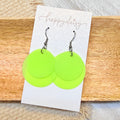 Lime Green Pool Beach Earrings