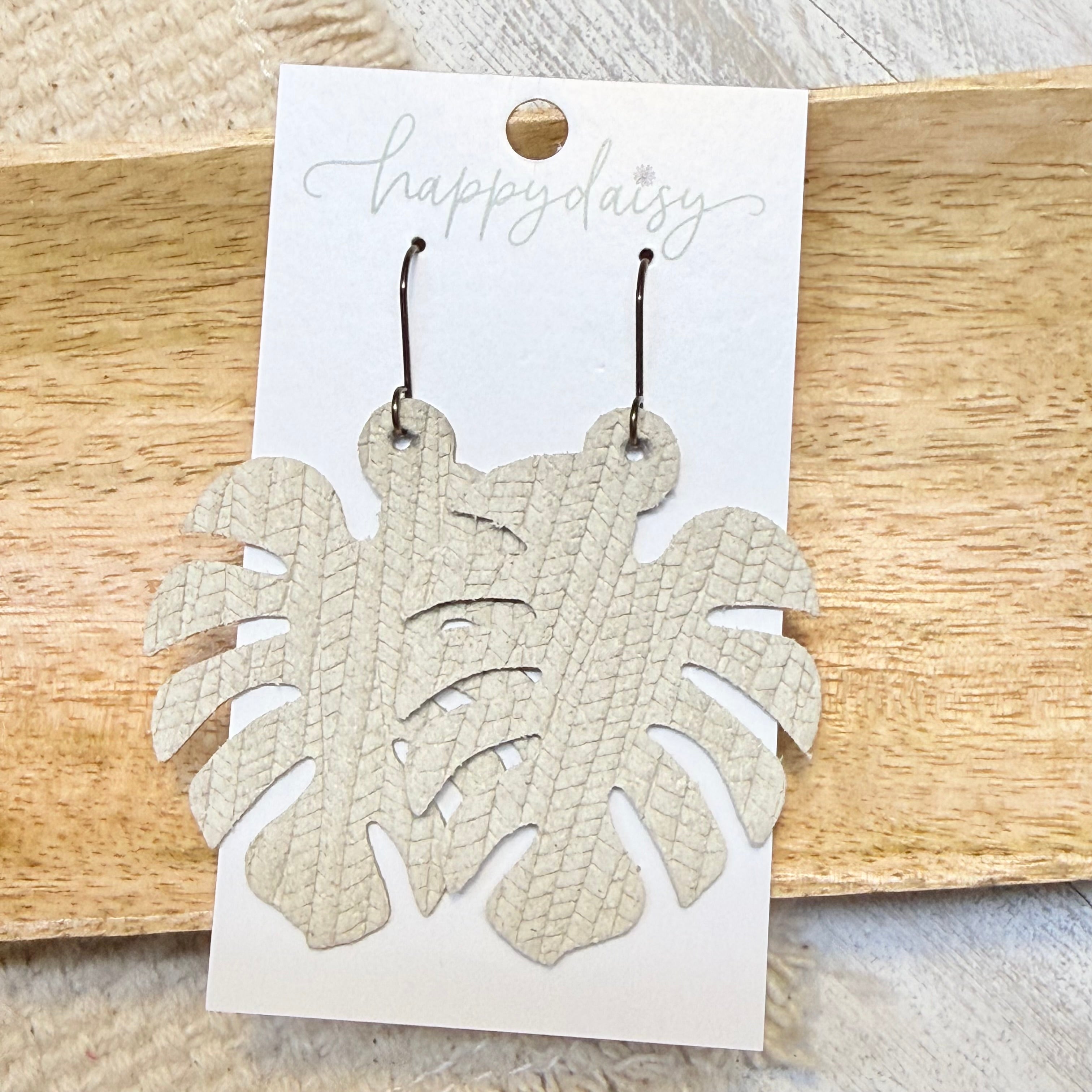 Monstera Leaf Earrings