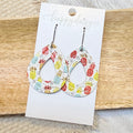 Pineapple Print Willow Earrings