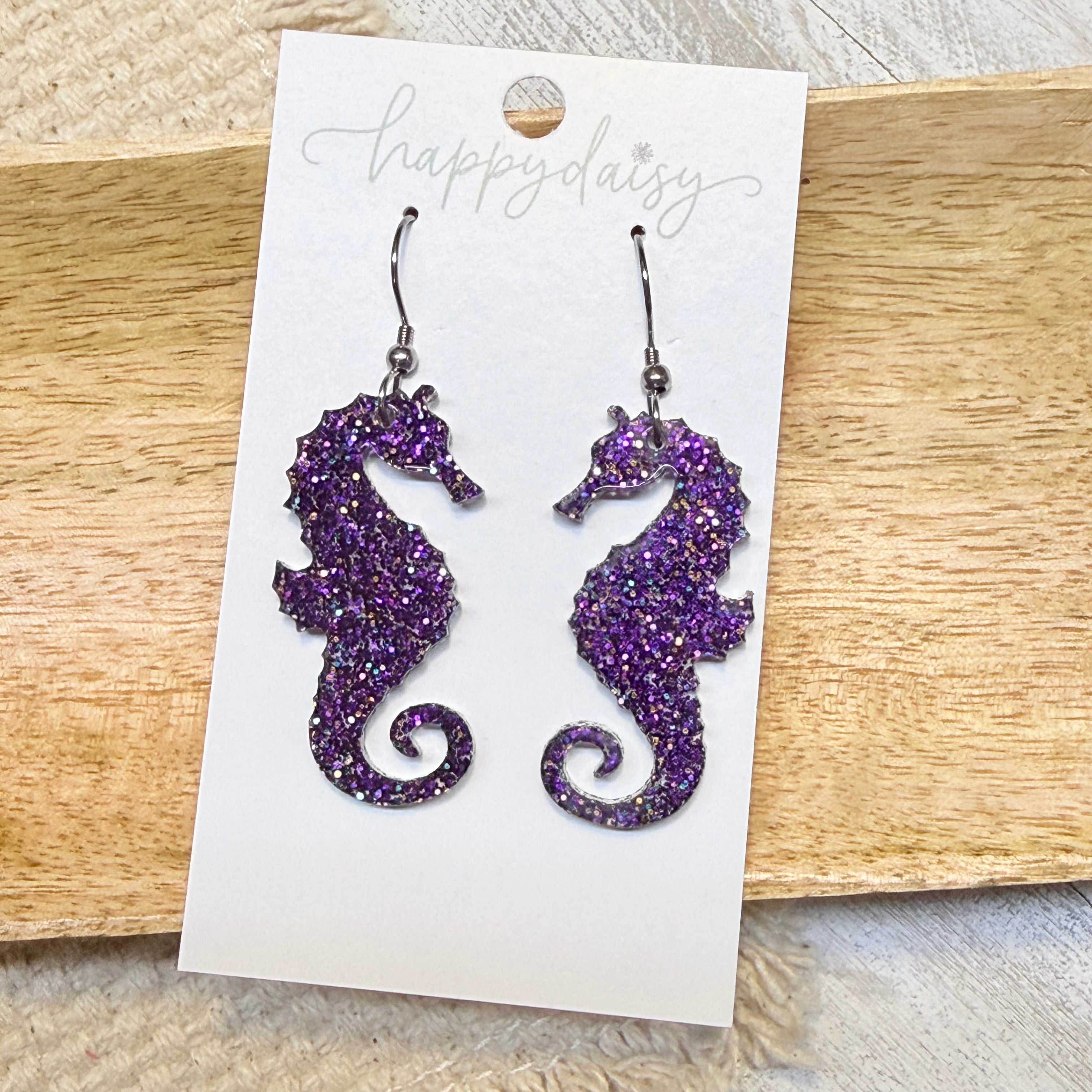 Sea Horse Sparkle Earrings