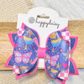 Denim Dreams Layered Bow 4.5"