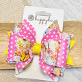Floral Butterfly Luxe Bow 4.5"