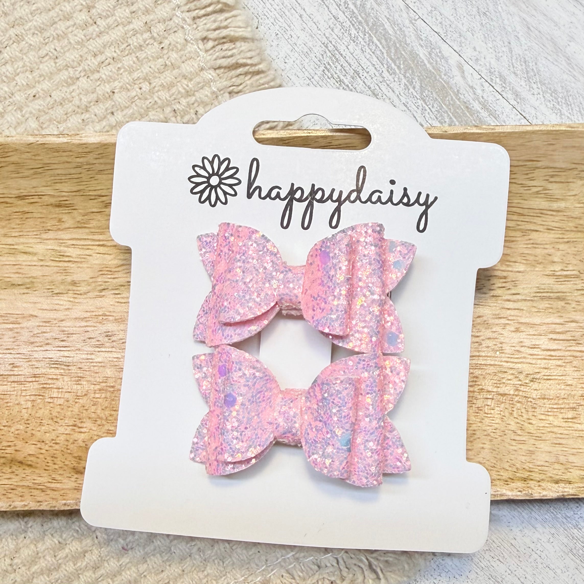 Pink Glitter Darling Diva Bows 1.75"