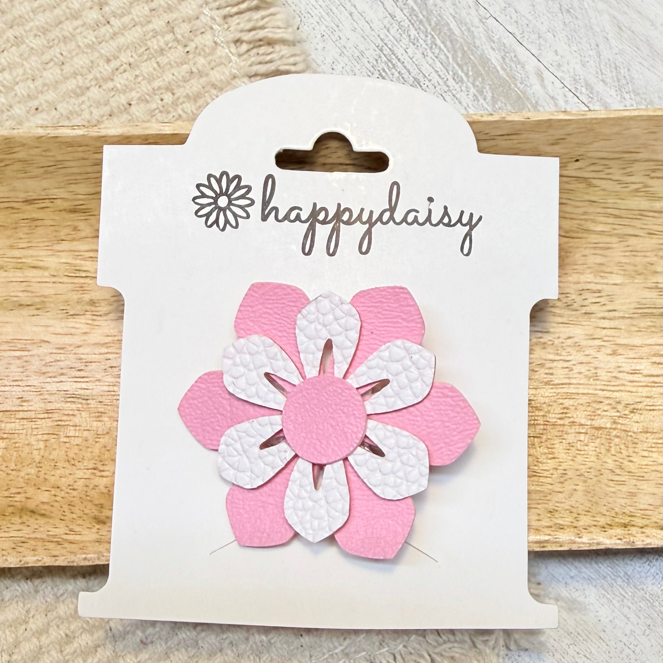 Light Pink Island Flower Clip 2"