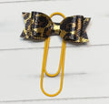 Leopard Animal Print Bow Bookmark/Straw Topper