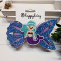 Purple Mermaid Bow 4"