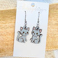 Kitty Cat Wooden Earrings