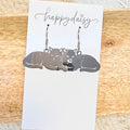 Cat Charm Stainless Steel Earrings