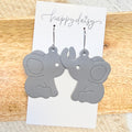 Elephant Leather Earrings