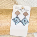 Farm Folk Art Chickens Jimmie Earrings
