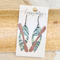 River Kayak Juniper Leather Earrings
