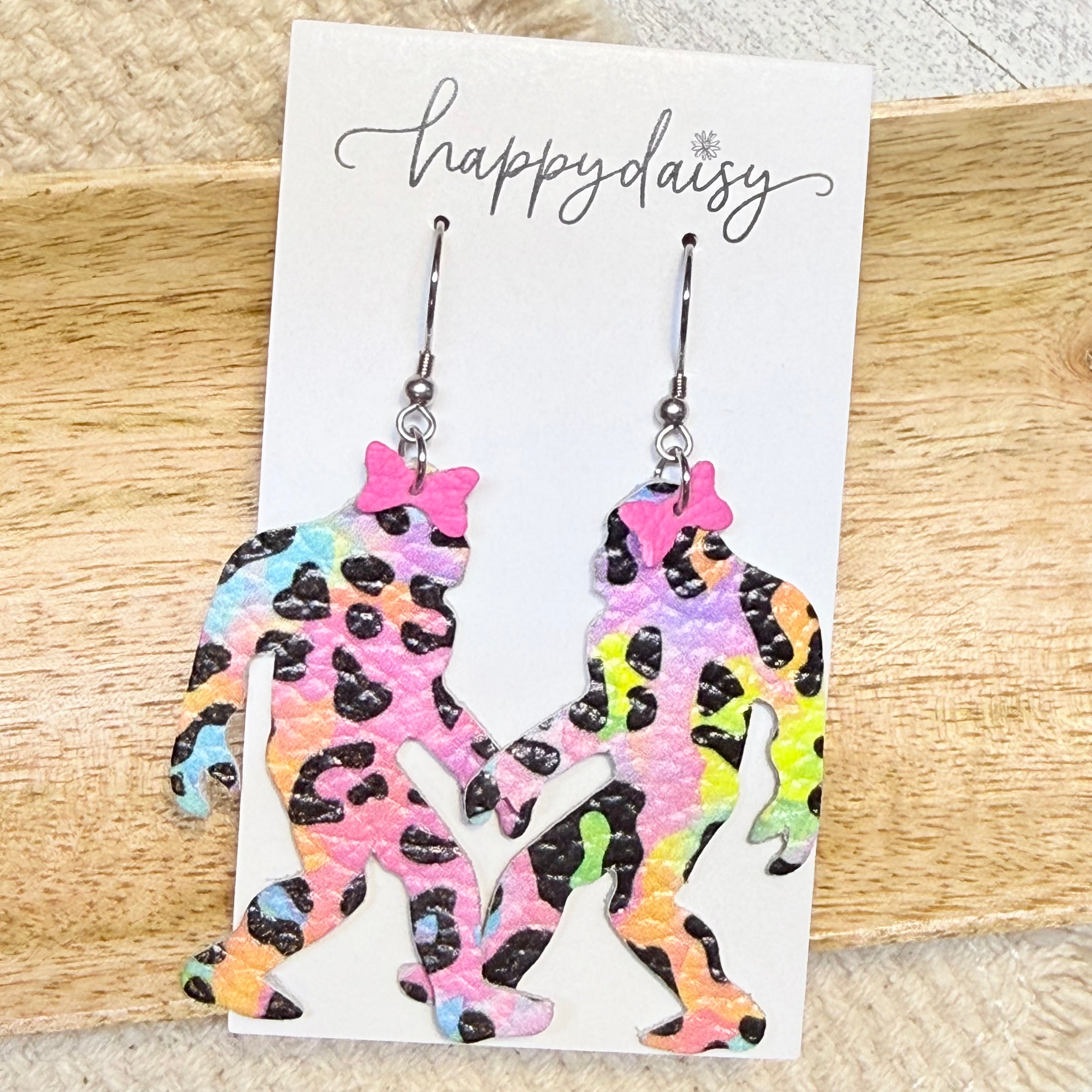 Smoky Mountain Big Foot Neon Earrings