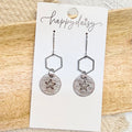 Rustic Star Katie Leather Earrings
