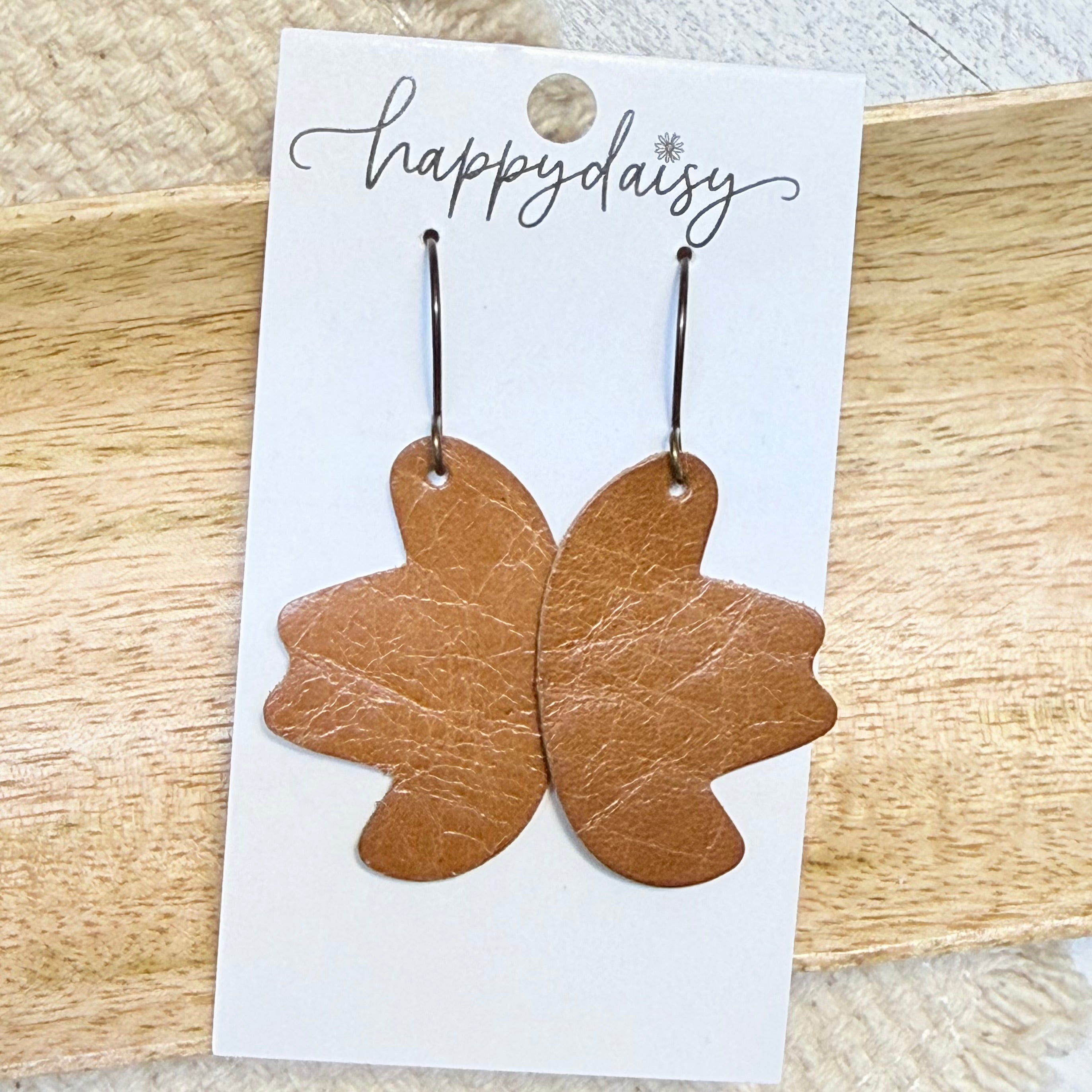 Western Cowboy Hat Leather Earrings