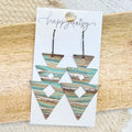 Turquoise Beachwood Canyon Leather Earrings
