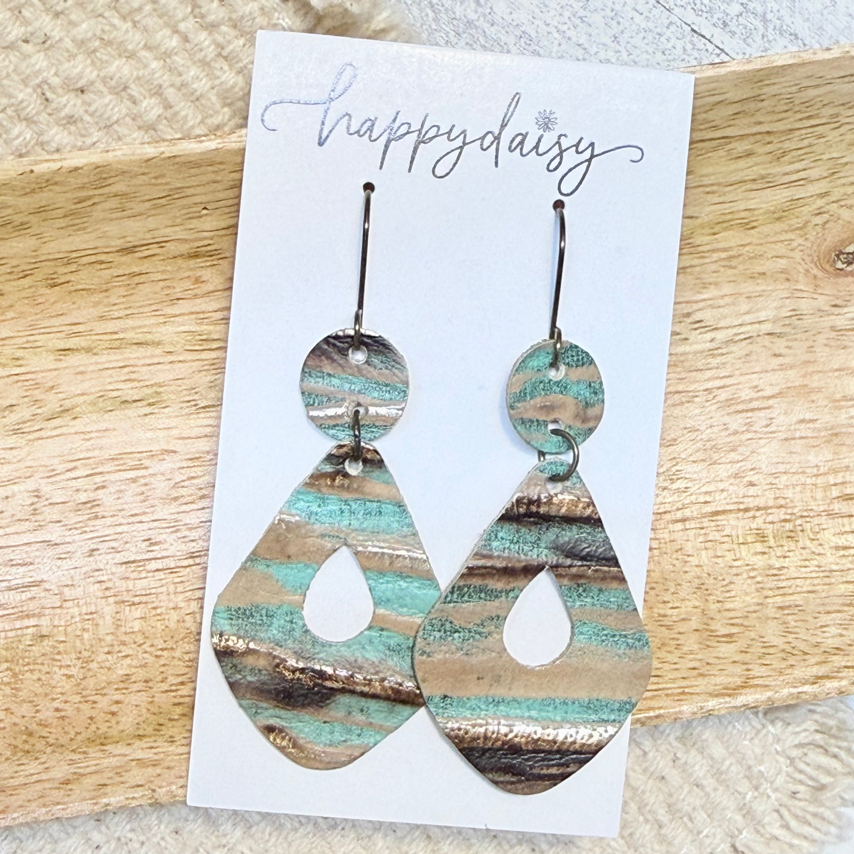 Turquoise Beachwood Tina Earrings