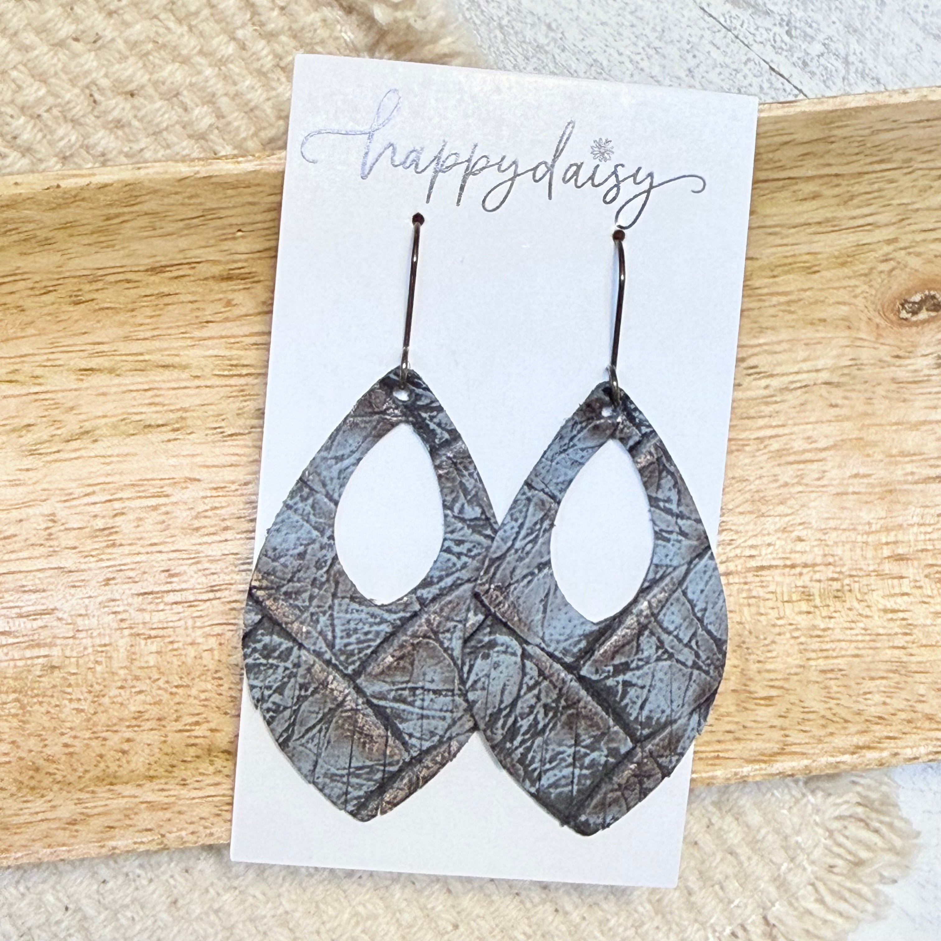 Braided Pewter Sierra Earrings