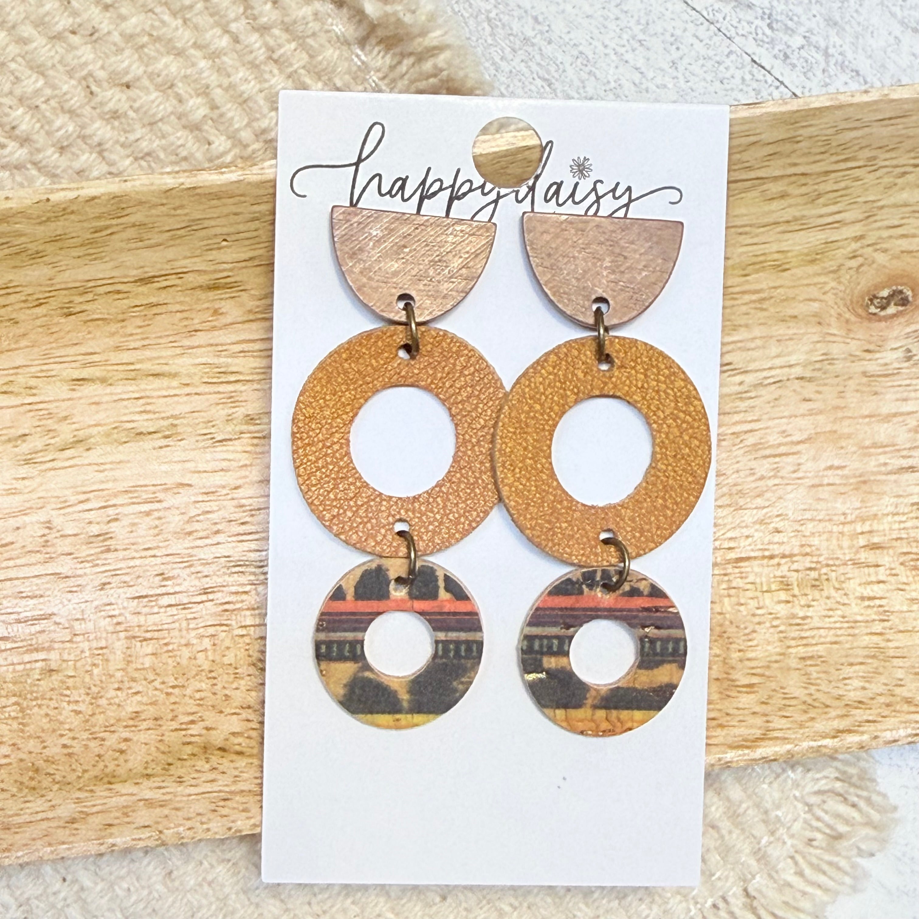 Frontier Skies Serape Stacked Circle Earrings