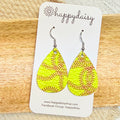 Softball Stitch Teardrop Earrings