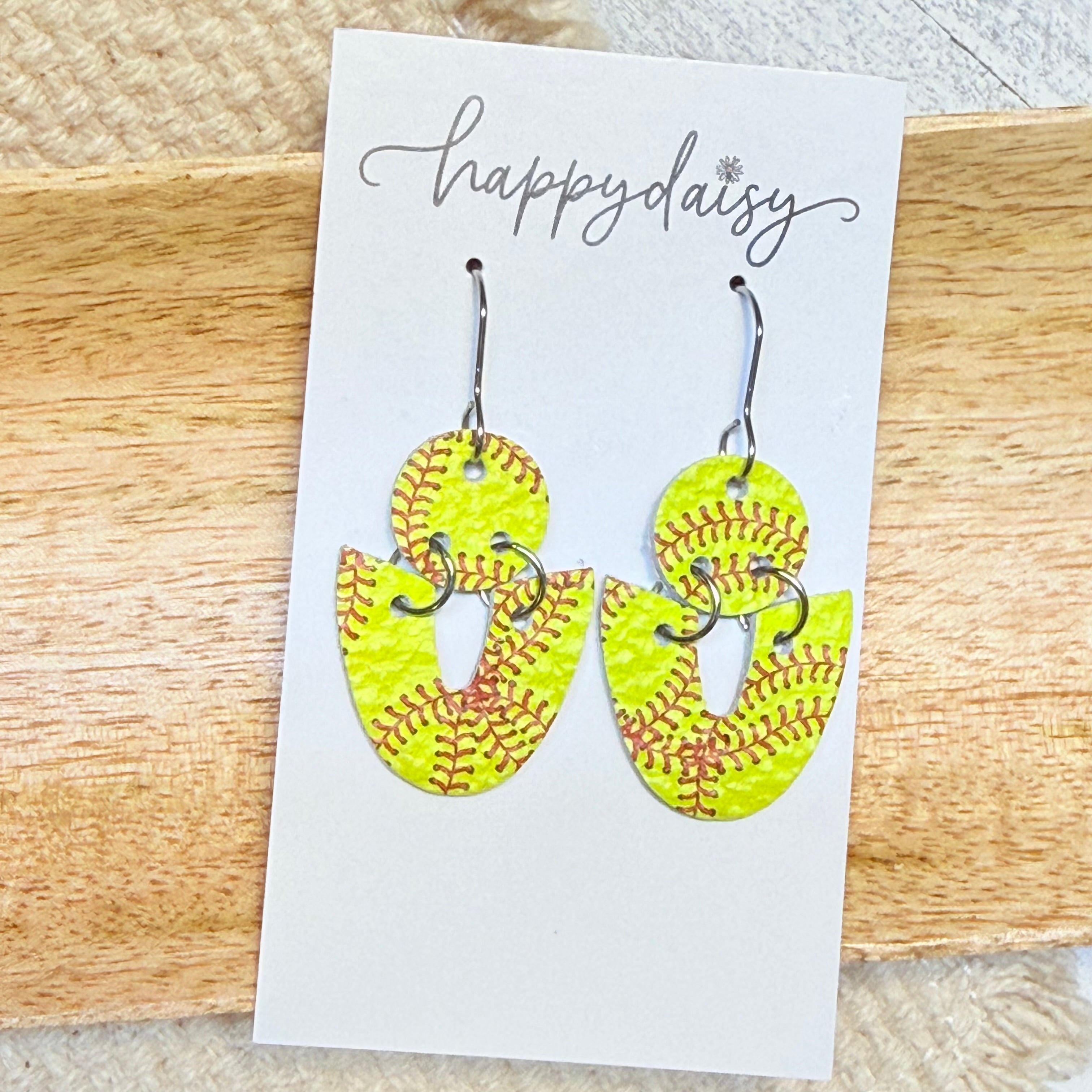 Softball Stitch Eloise Earrings