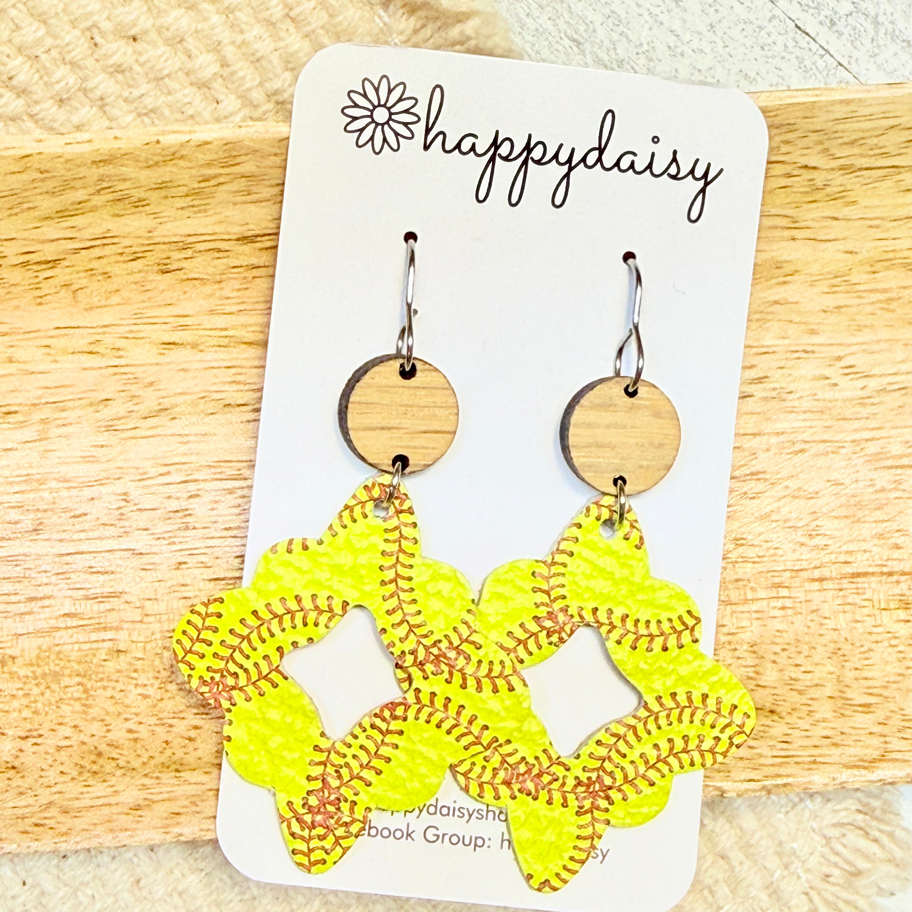 Softball Stitch Hallie Earrings