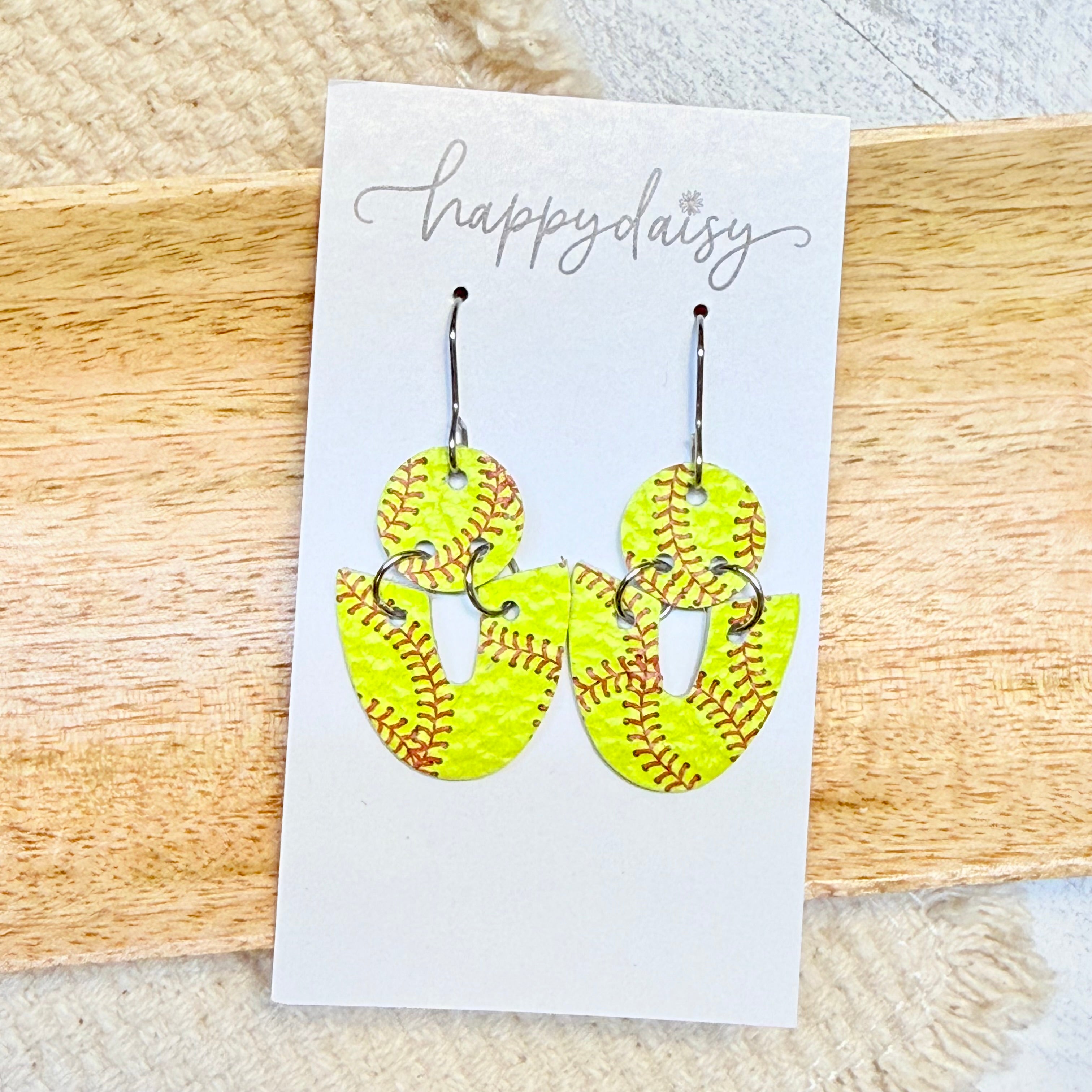 Softball Stitch Eloise Earrings