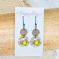 Softball Heart Mini Luna Earrings