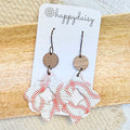 Baseball Stitch Hallie Earrings