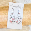 Baseball Love Teardrop Earrings