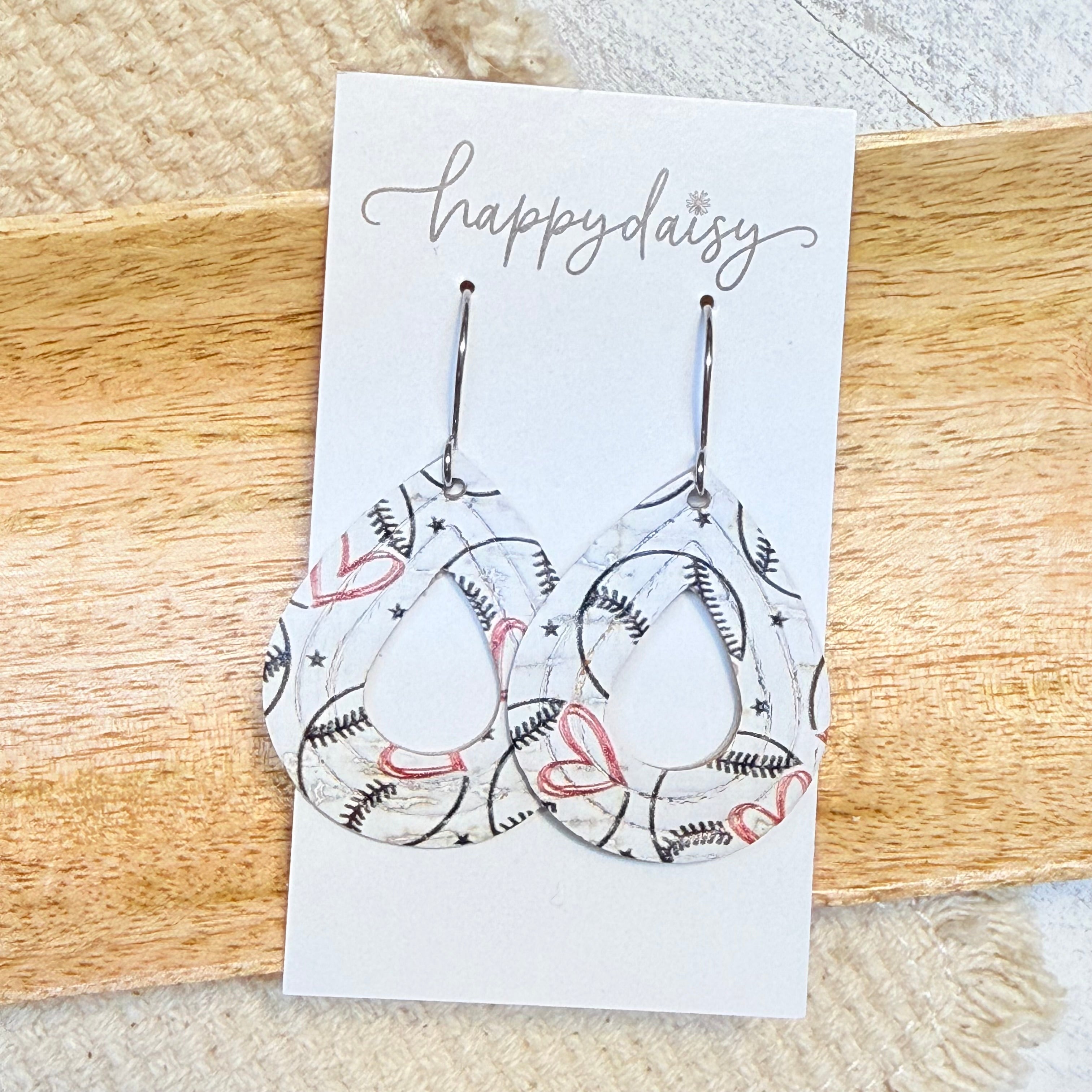 Baseball Love Willow Earrings
