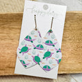 Sea Turtle Leather Vale Earrings