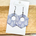 Summer Sails Leather Hexy Earrings